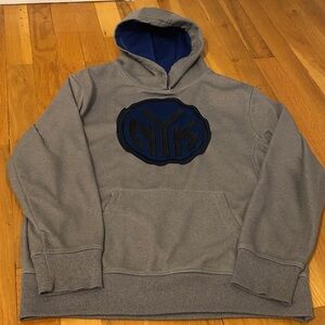 Gray and Blue Hoodie New York Knicks NBA boys sweatshirt used size 14-16
